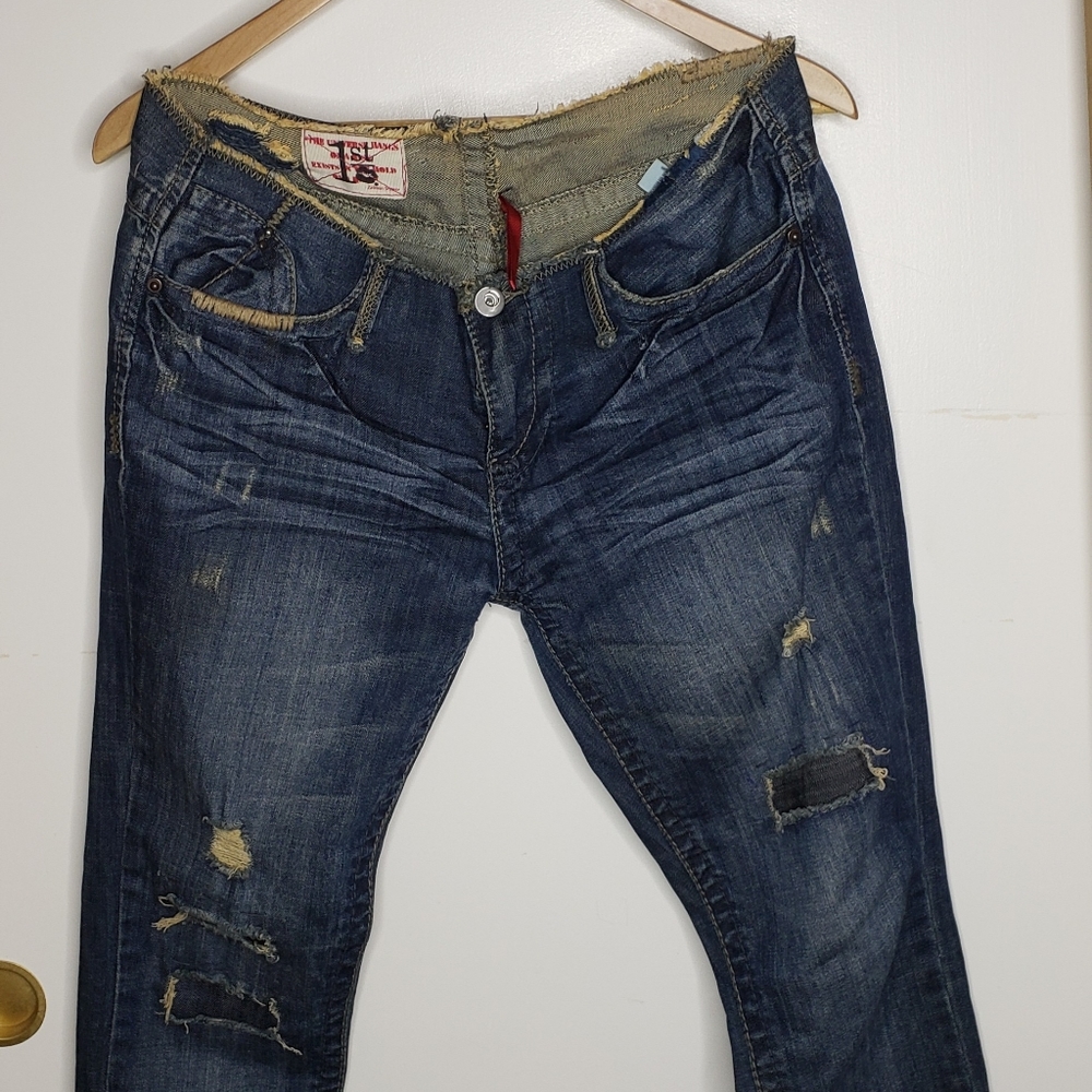 1st 💋 kiss distressed denim jeans